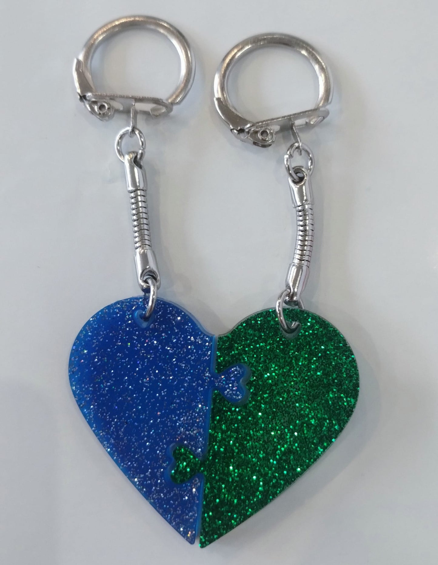 Breloc Inimă Dublă de tip Puzzle