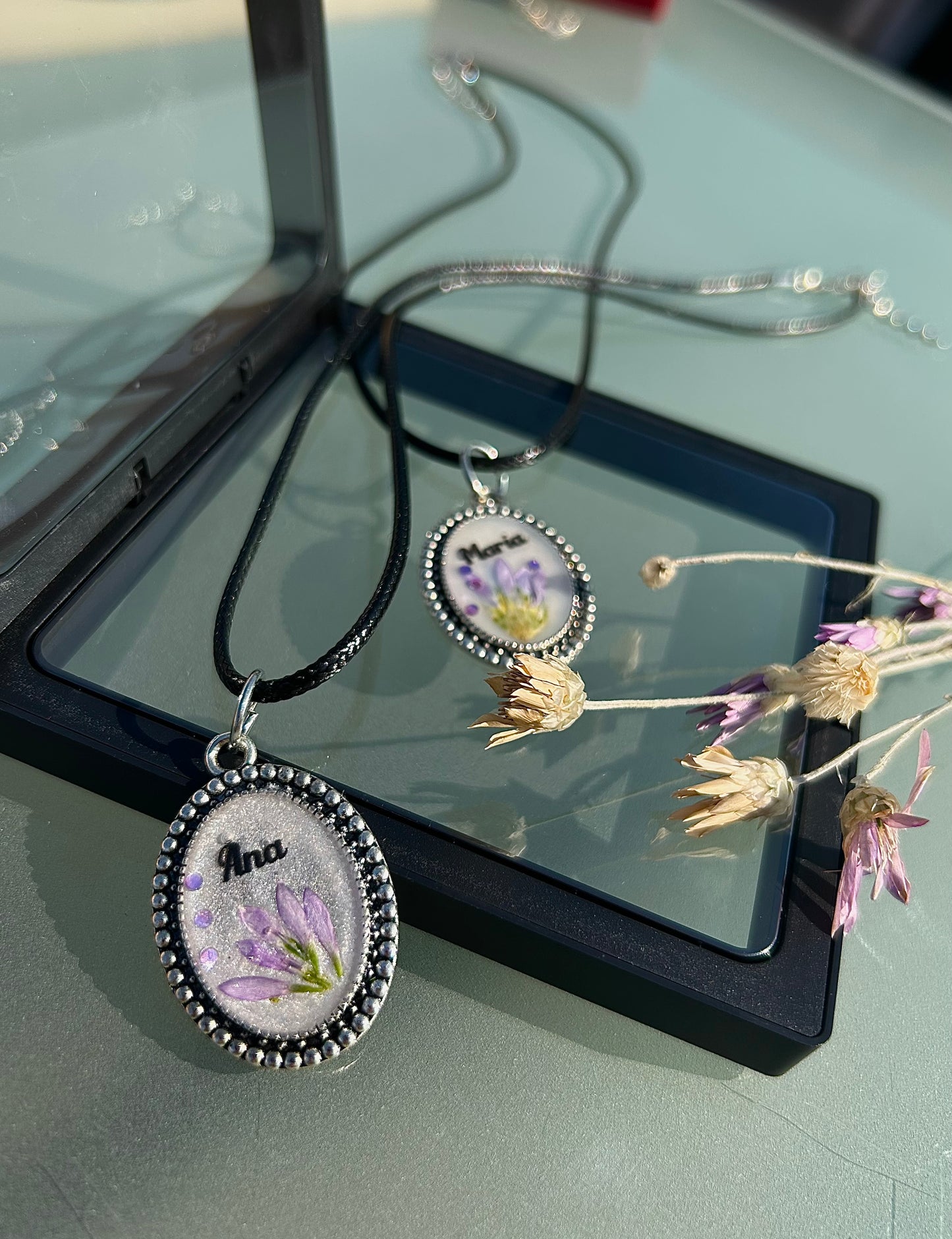 Pandantiv Cu Flori Naturale