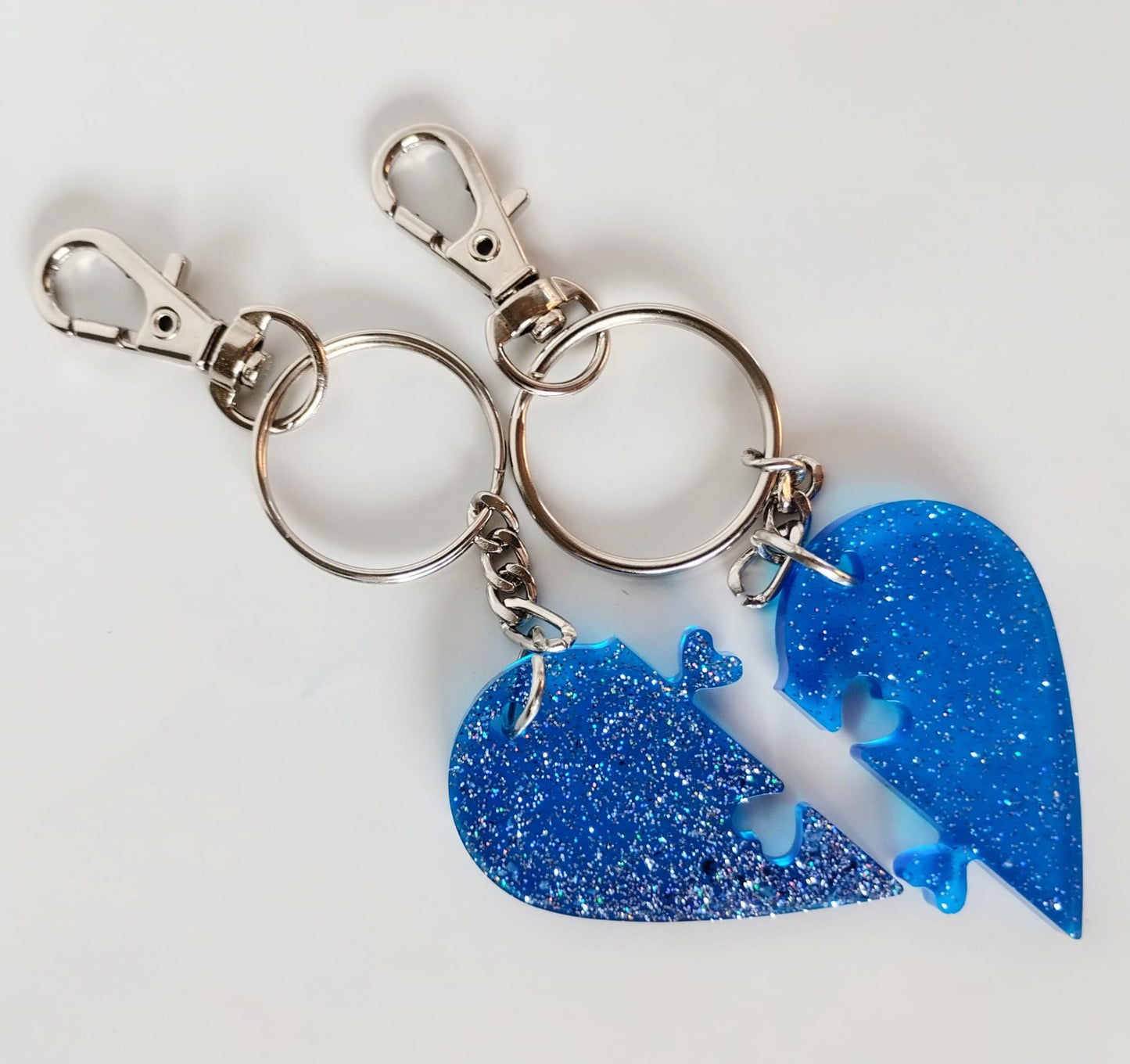 Breloc Inimă Dublă de tip Puzzle