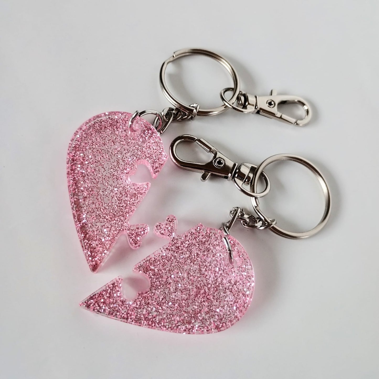 Breloc Inimă Dublă de tip Puzzle