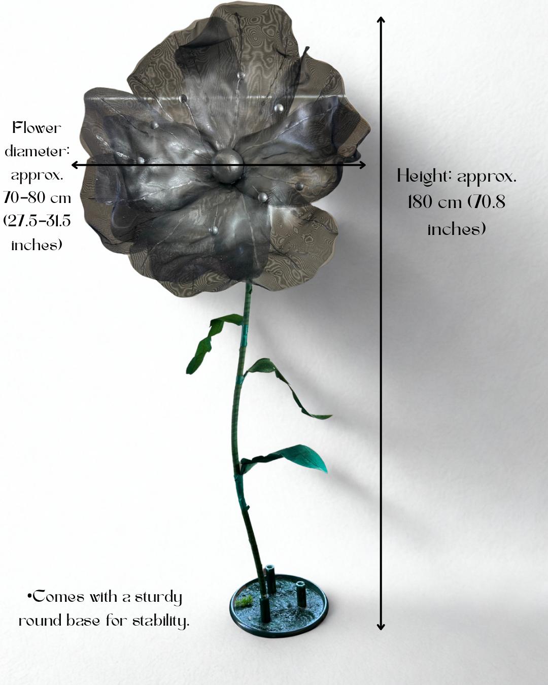 Flori Gigant din Organza pentru decor evenimente, nuntă, vitrine